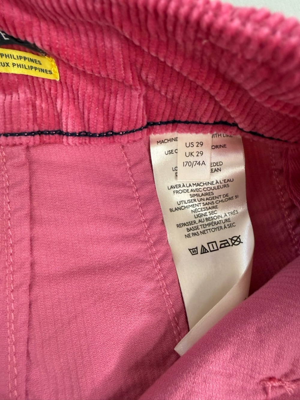 Anthropologie Maeve Colette Pink Corduroy Pants Size 29 NWT - Picture 3 of 12